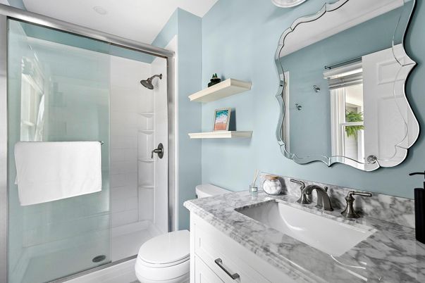 Bathroom, Glass Shower, Interior