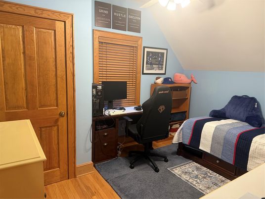 Bedroom, Home Office, Interior, Wood Texture Flooring