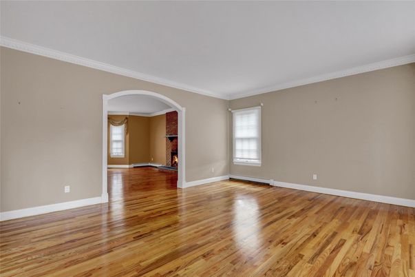 Empty room, Fireplace, Interior, Wood Texture Flooring