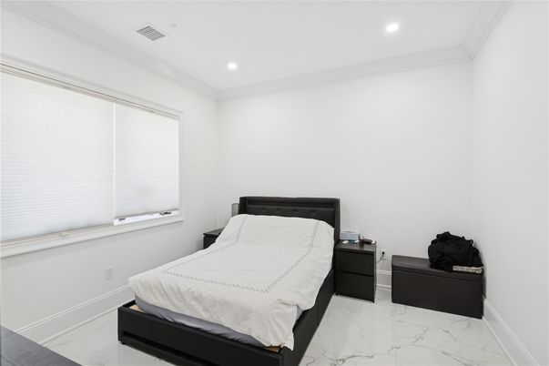 Bedroom, Interior, Marble, Recessed Lighting