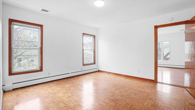 Empty room, Interior, Wood Texture Flooring