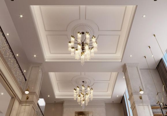Chandelier, Interior, Recessed Lighting