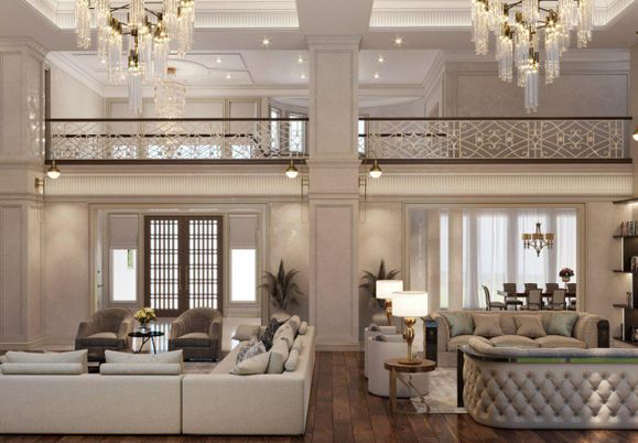 Chandelier, Dining room, Interior, Living room, Recessed Lighting, Wood Texture Flooring