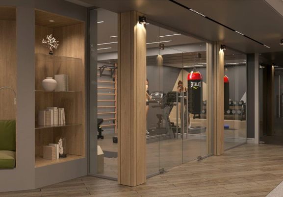 Interior, Recessed Lighting, Wood Texture Flooring