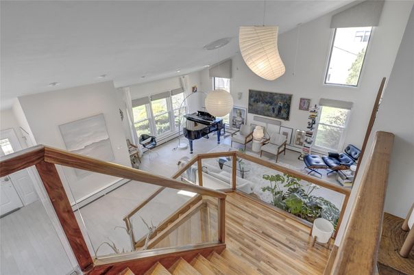 Interior, Living room, Pendant Lights, Recessed Lighting, Wood Texture Flooring