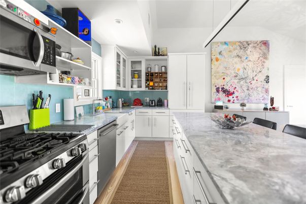Interior, Kitchen, Recessed Lighting, Stainless Steel Appliances