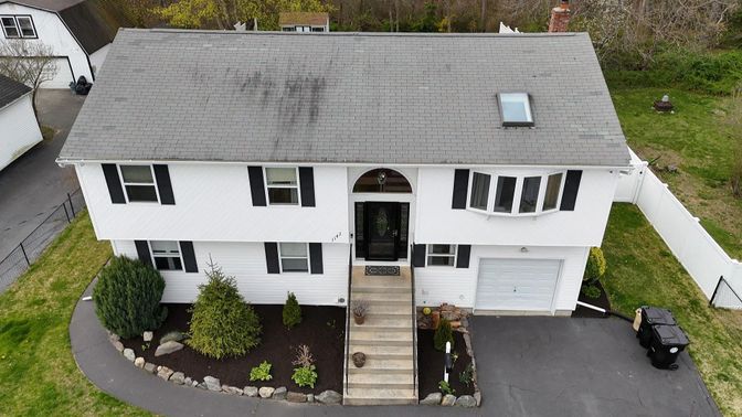 Attached, Exterior, Facade, Raised Ranch