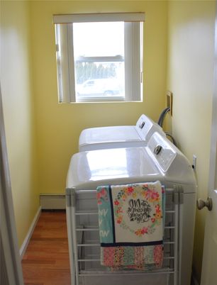 Interior, Washer, Wood Texture Flooring