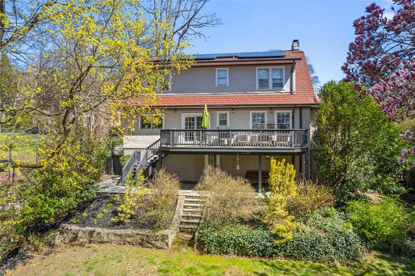 Exterior, Facade, Solar Panels, American Foursquare