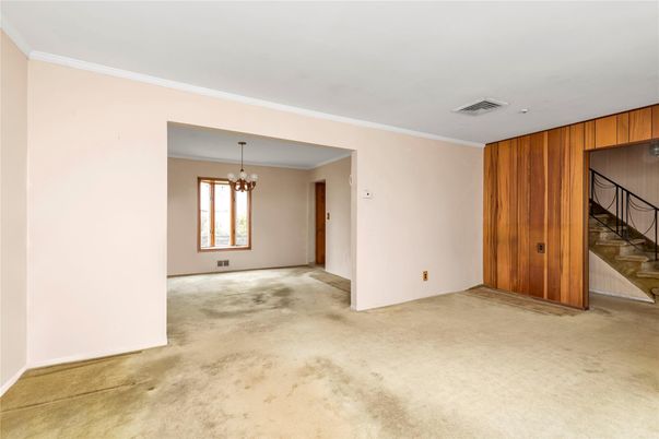 Chandelier, Empty room, Interior