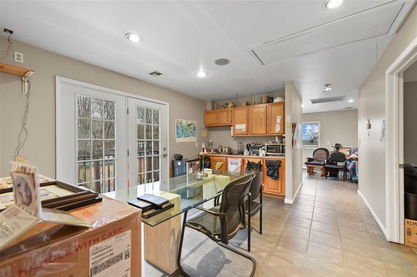 Dining room, Interior, Kitchen, Recessed Lighting