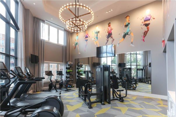Fitness Equipment, Gym, Interior, Pendant Lights, Recessed Lighting