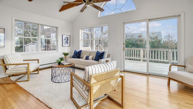 Interior, Living room, Sun Room, Wood Texture Flooring