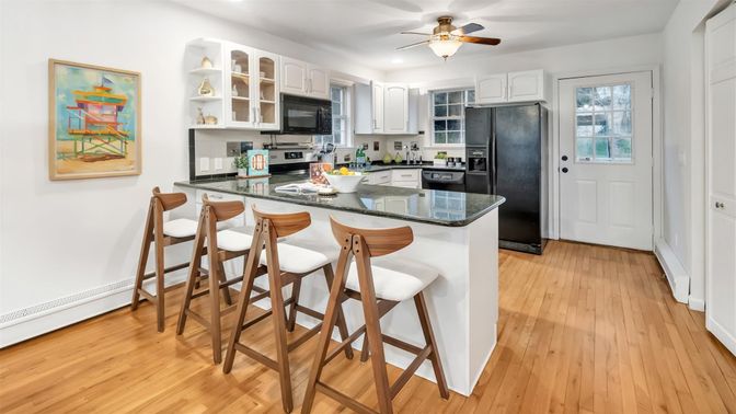 Interior, Kitchen, Wood Texture Flooring