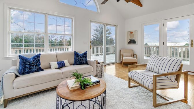 Interior, Living room, Sun Room, Wood Texture Flooring