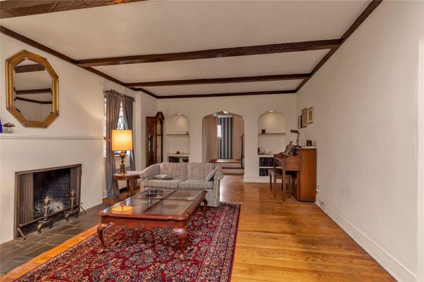 Fireplace, Interior, Living room, Piano, Wooden Beams, Wood Texture Flooring