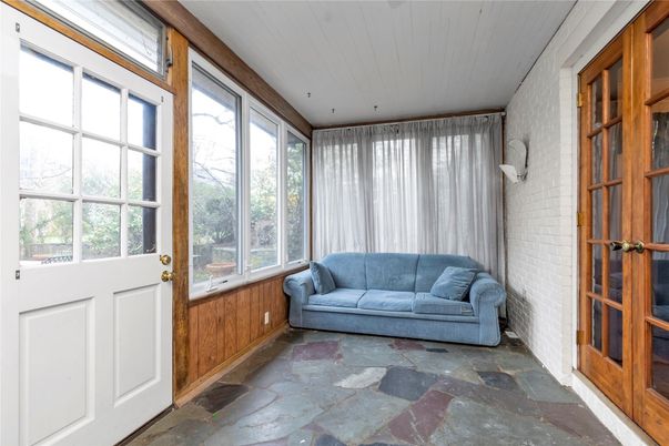 Interior, Stone Walls, Sun Room