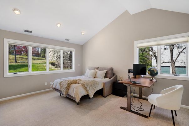 Bedroom, Home Office, Interior, Recessed Lighting, Water