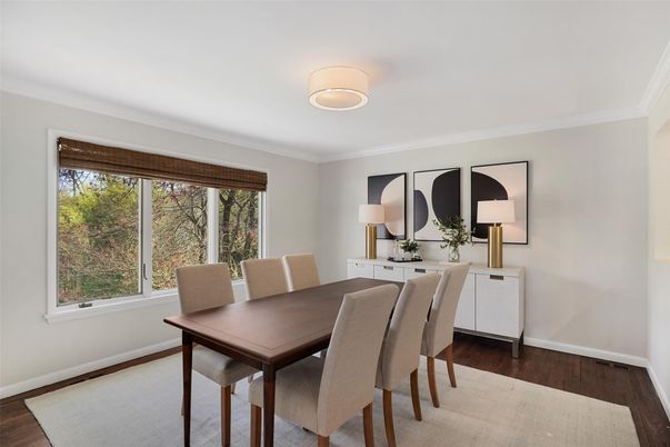 Dining room, Interior, Wood Texture Flooring