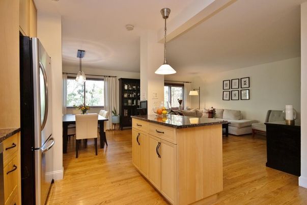 Dining room, Interior, Living room, Pendant Lights, Wood Texture Flooring