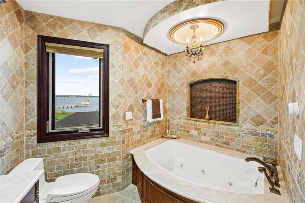 Bathroom, Interior, Stone Walls, Water