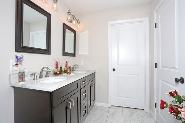 Bathroom, Dual Sink Vanities, Interior, Marble