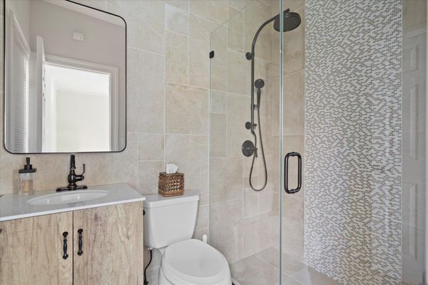 Bathroom, Glass Shower, Interior