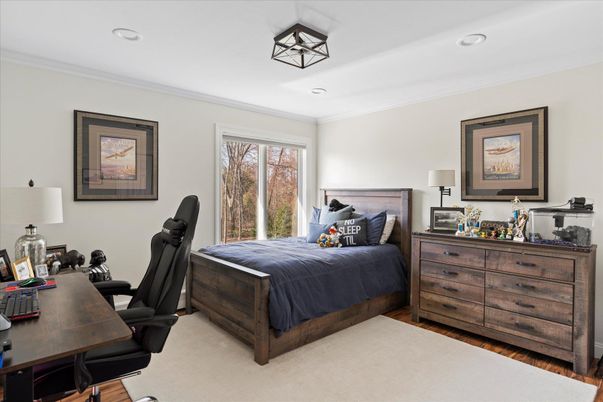 Bedroom, Home Office, Interior, Recessed Lighting