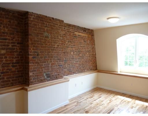 Empty room, Interior, Stone Walls, Wood Texture Flooring