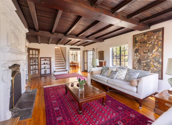Fireplace, Interior, Living room, Wooden Beams, Wooden Ceilings, Wood Texture Flooring
