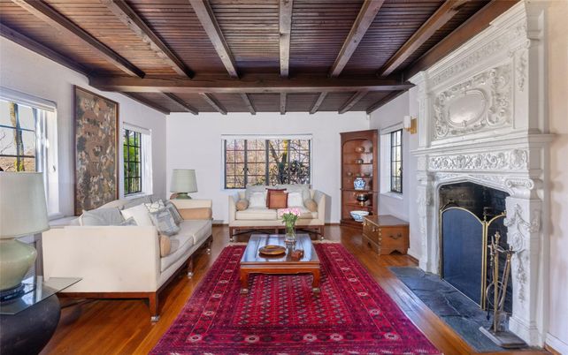 Fireplace, Interior, Living room, Wooden Beams, Wooden Ceilings, Wood Texture Flooring