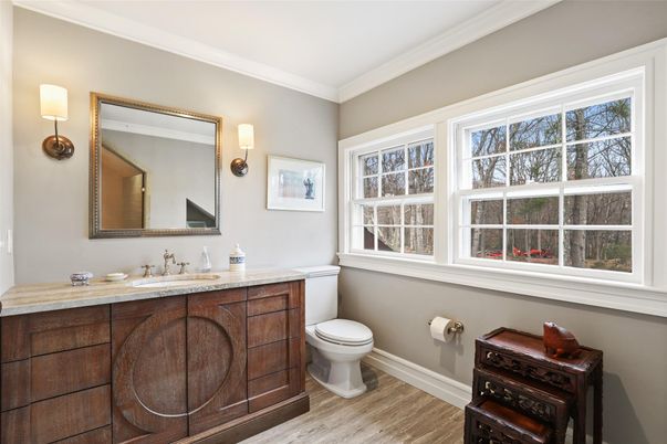 Bathroom, Interior, Wood Texture Flooring