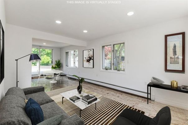 Interior, Living room, Recessed Lighting