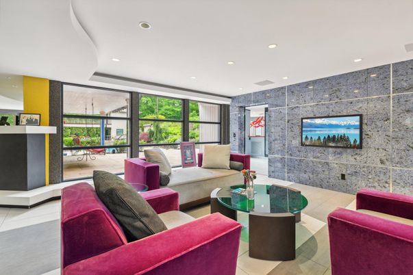 Interior, Living room, Recessed Lighting