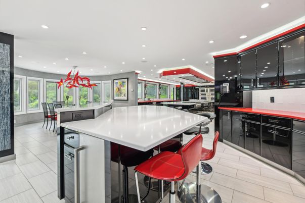 Dining room, Interior, Kitchen, Recessed Lighting, Stainless Steel Appliances