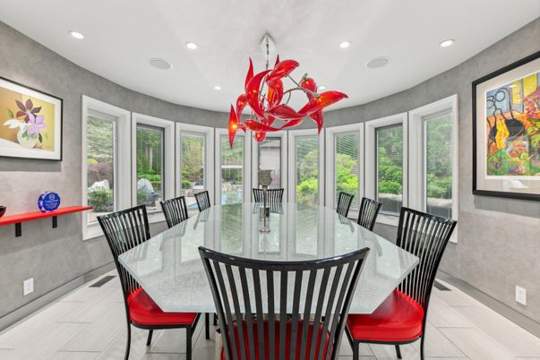 Dining room, Interior, Recessed Lighting