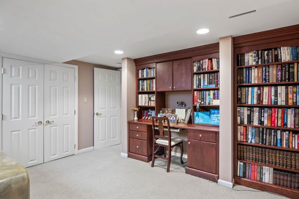 Home Office, Interior, Recessed Lighting