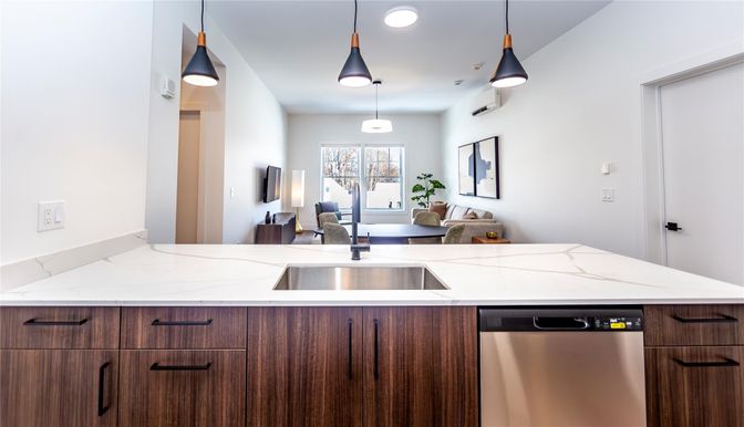 Interior, Kitchen, Pendant Lights, Recessed Lighting, Stainless Steel Appliances