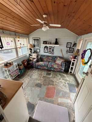Interior, Living room, Wooden Ceilings