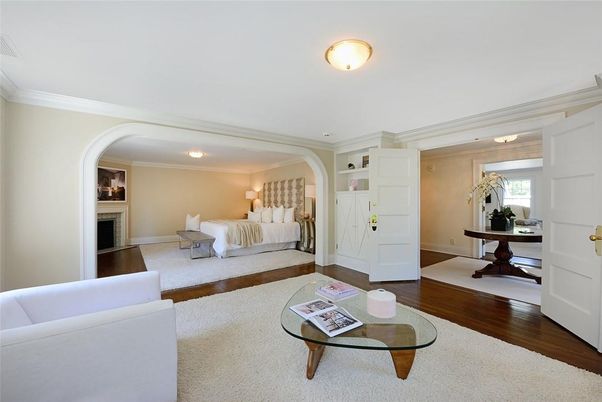 Bedroom, Fireplace, Interior, Living room, Wood Texture Flooring