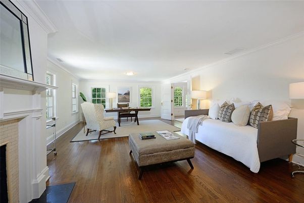 Fireplace, Home Office, Interior, Living room, Wood Texture Flooring