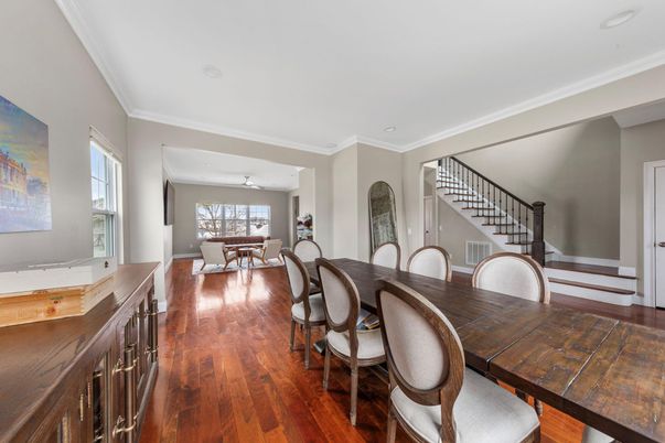 Dining room, Interior, Wood Texture Flooring