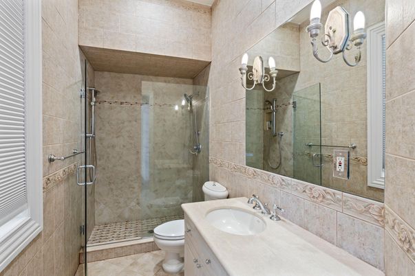 Bathroom, Glass Shower, Interior