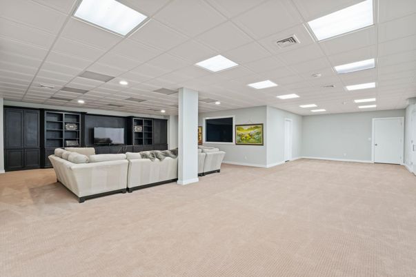 Interior, Living room, Recessed Lighting
