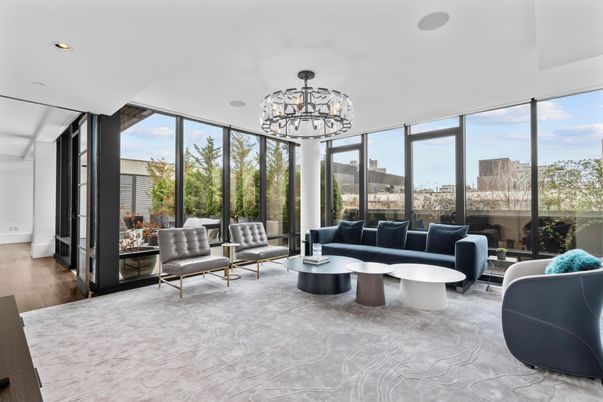 Chandelier, Interior, Living room, Recessed Lighting, Wood Texture Flooring