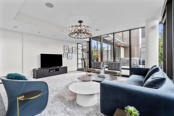 Chandelier, Interior, Living room, Recessed Lighting
