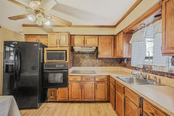 Interior, Kitchen, Wood Texture Flooring