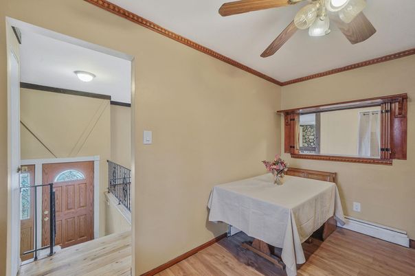 Dining room, Interior, Wood Texture Flooring
