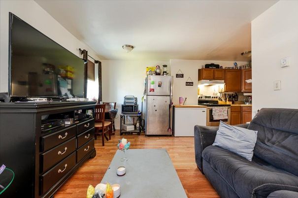 Interior, Kitchen, Living room, Wood Texture Flooring