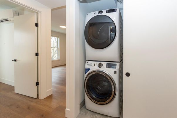 Interior, Recessed Lighting, Utility Closets, Washer, Wood Texture Flooring